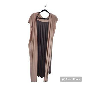 Twobirds Convertible Dress Chocolate/Blush Color Size XS - L